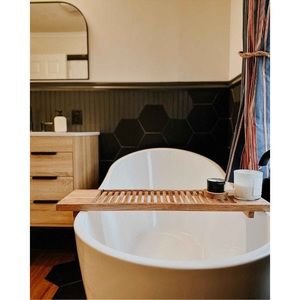 NWT HEARTH & HAND Wooden Bath Tray